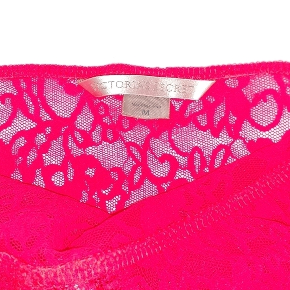 Victoria's Secret Neon Pink Lace Slip Size M. - Picture 8 of 12